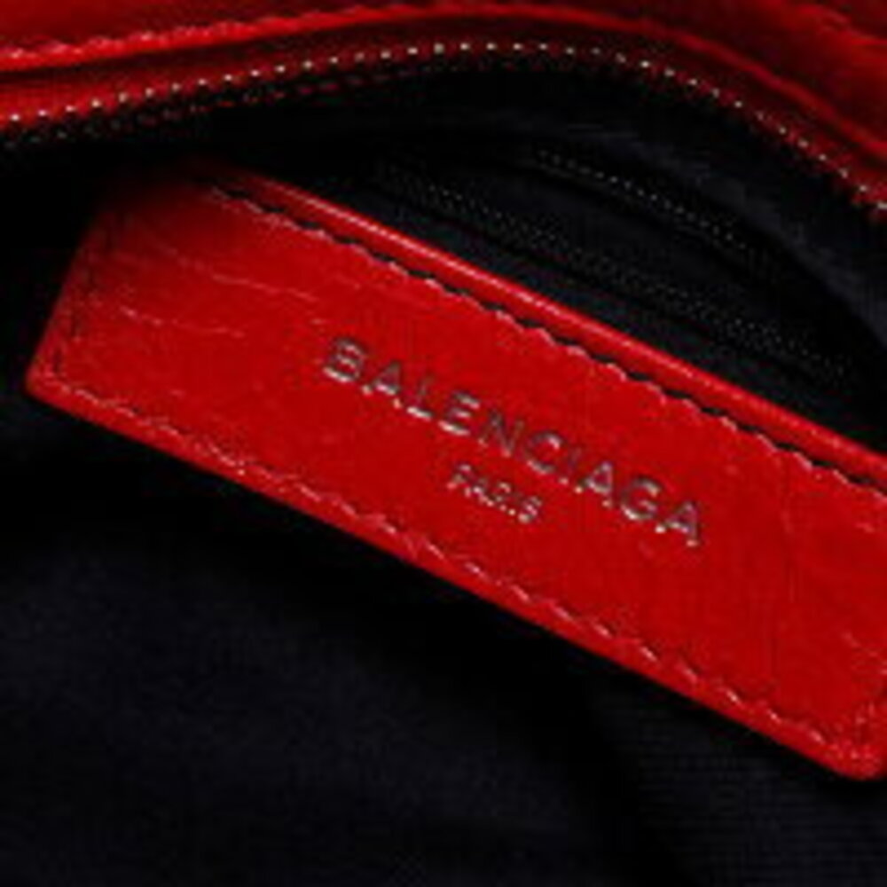 Balenciaga Giant City Leather Shoulder Bag Red - Picture 10 of 13
